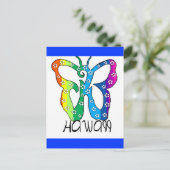 Carte Postale Butterfly Hawaii disant (Debout devant)