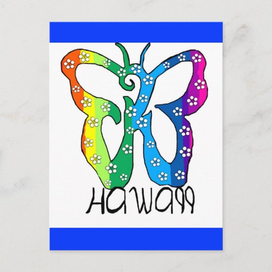 Carte Postale Butterfly Hawaii disant (Devant)