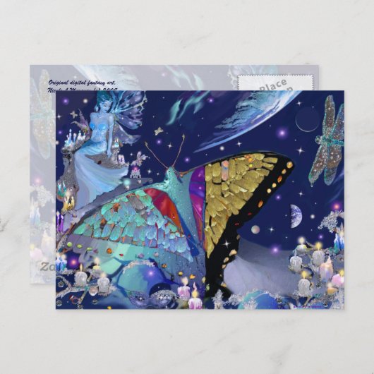Carte Postale Butterfly Heaven (Devant / Derrière)