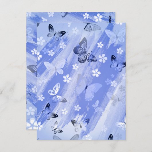 Carte Postale Butterfly Pattern 13 (Devant / Derrière)