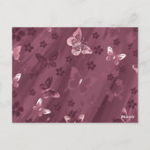 Carte Postale Butterfly Pattern 16 (Dos)