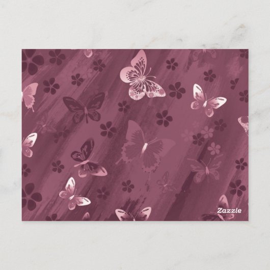 Carte Postale Butterfly Pattern 16 (Dos)