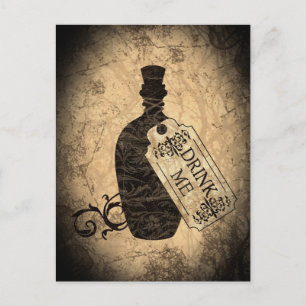 Carte Postale Buvez Me Bottle