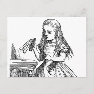 Carte Postale Buvez-moi (Alice au pays des merveilles)