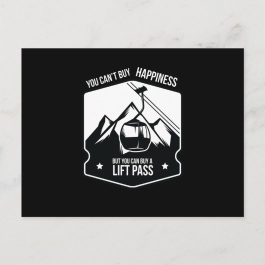 Carte Postale Buy A Lift Pass Skiing Winter Sports (Devant)