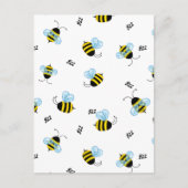 Carte Postale Buzzing Bumble Bees Honeybees (Devant)