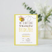 Carte Postale BUZZING pour l'ARRIVÉE de BRIDE2BEE Fête des marié (Debout devant)