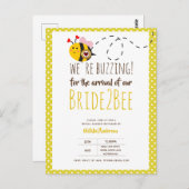 Carte Postale BUZZING pour l'ARRIVÉE de BRIDE2BEE Fête des marié (Devant / Derrière)