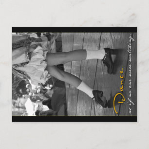 Carte postale BW Dancez comme si personne ne regar