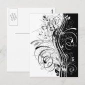 Carte Postale BW grunge (Devant / Derrière)