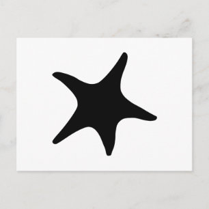 Carte Postale BW Starfish