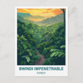 Carte Postale Bwindi Forêt impénétrable Ouganda Voyage (Devant)