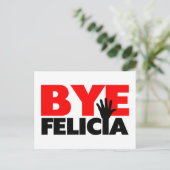Carte Postale Bye Felicia Vague Main (Debout devant)