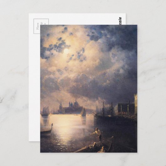 Carte Postale Byron à Venise par Ivan Aivazovsky (Devant / Derrière)