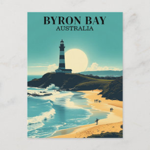 Carte Postale Byron Bay Australie Phare de la Plage Vintage