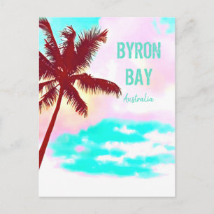 Carte Postale Byron bay Hippie ville palmier Australie