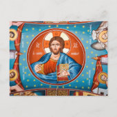 carte postale byzantine jesus (Devant)