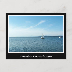 Carte Postale C.-B., Canada, plage Crescent