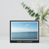 Carte Postale C.-B., Canada, plage Crescent (Debout devant)