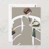 Carte Postale C Coles Phillips "Au magasin Casquette" (Devant / Derrière)