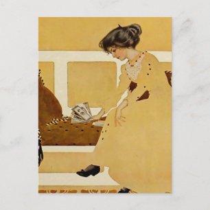 Carte Postale C Coles Phillips ‘Fadeaway Girl’ “Abandon”