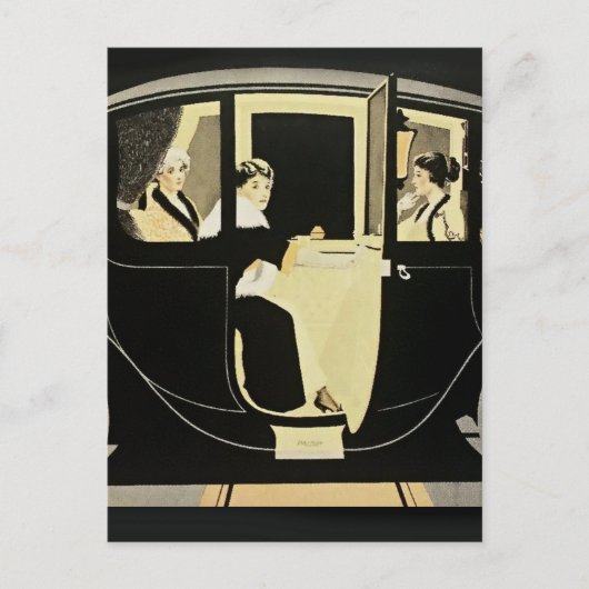 Carte Postale C Coles Phillips “Flanders Colonial Electric” Auto (Devant)