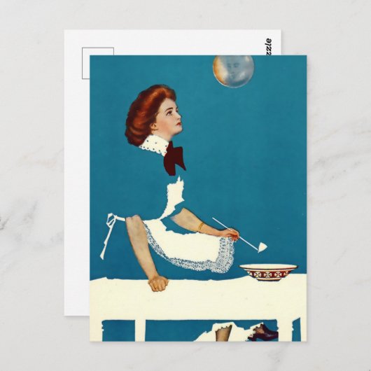 Carte Postale C Coles Phillips « Illusion » Couverture de Magazi (Devant / Derrière)