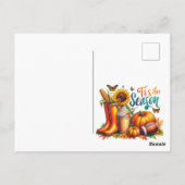 Carte Postale C’est la saison (Dos)