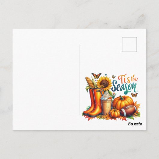 Carte Postale C’est la saison (Dos)