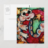 Carte Postale C est pour Caterpillar (Devant / Derrière)