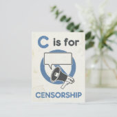 Carte Postale C est pour la censure (Debout devant)