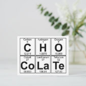 Carte Postale C-H-O-Co-La-Te (chocolat) - Complet (Debout devant)