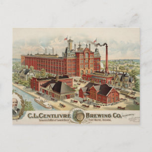 Carte Postale C.L. Centlivre Brewing Company Factory Buildings.