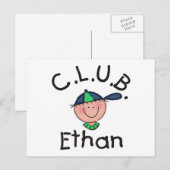 Carte postale C.L.U.B. Ethan (Devant / Derrière)