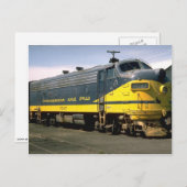 CARTE POSTALE C&O EMD F 7A (Devant / Derrière)