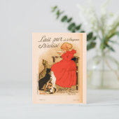 Carte Postale ca 1890 Publicité vintage au lait (Debout devant)