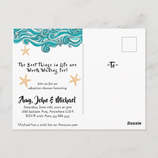 Carte Postale Ça a de l'importance pour cette espèce de poisson  (Dos)