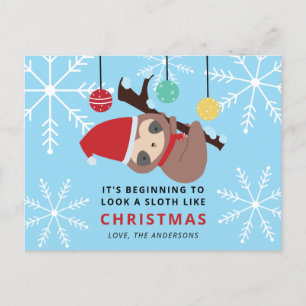 Carte Postale Ça commence à ressembler à un fainéant comme Noël 