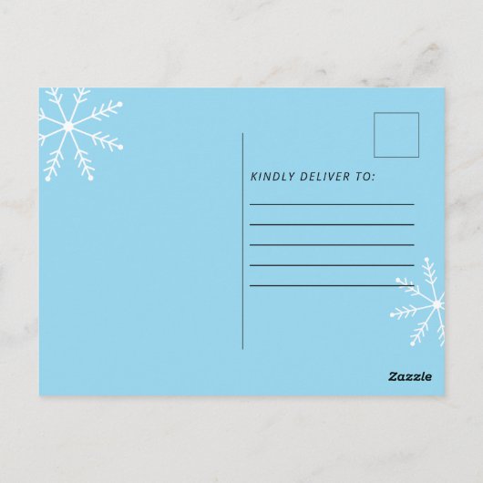 Carte Postale Ça commence à ressembler à un fainéant comme Noël (Dos)