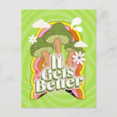 Carte Postale Ça devient mieux | Sensations Super Good Vibes & R (Devant)