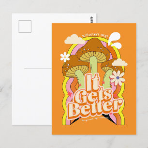 Carte Postale Ça devient mieux Sensations Super Good Vibes & R