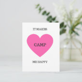 Carte Postale Ça Me Rend Heureux - Camp (Debout devant)