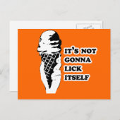 Carte Postale Ça ne va pas se lécher (Devant / Derrière)