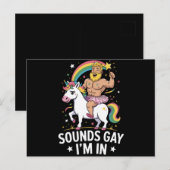 Carte Postale Ça Semble Gay Je Suis Dans (Devant / Derrière)