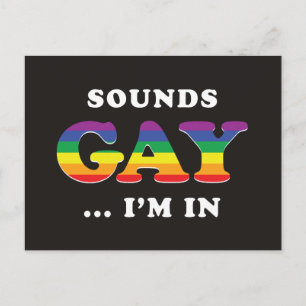 Carte Postale Ça Semble Gay... Je suis dans