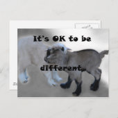 Carte Postale Ça va d'être différent (Devant / Derrière)