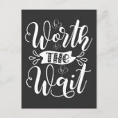 Carte Postale Ça vaut la tenue Wait, Rainbow Baby faire-part (Devant)