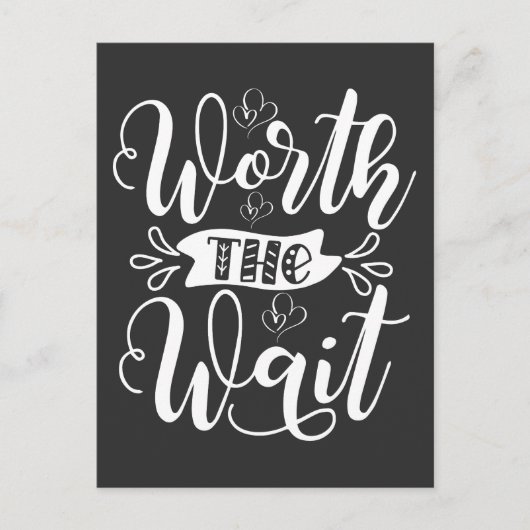 Carte Postale Ça vaut la tenue Wait, Rainbow Baby faire-part (Devant)