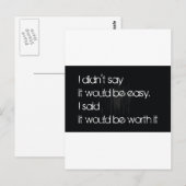 Carte Postale Ça vaut le coup (Devant / Derrière)