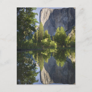 Carte Postale CA, Yosemite NP, El Capitan reflété dans Merced